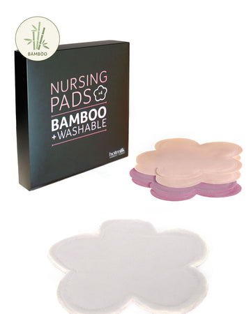 BAMBOO REUSABLE NURSING PADS - 4 pads