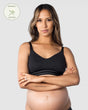 HOTMILK ELEVATE COTTON BLACK MULTIFIT NURSING MATERNITY BRA - WIREFREE