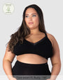 Caress Bamboo Wirefree Nursing Bra in Black