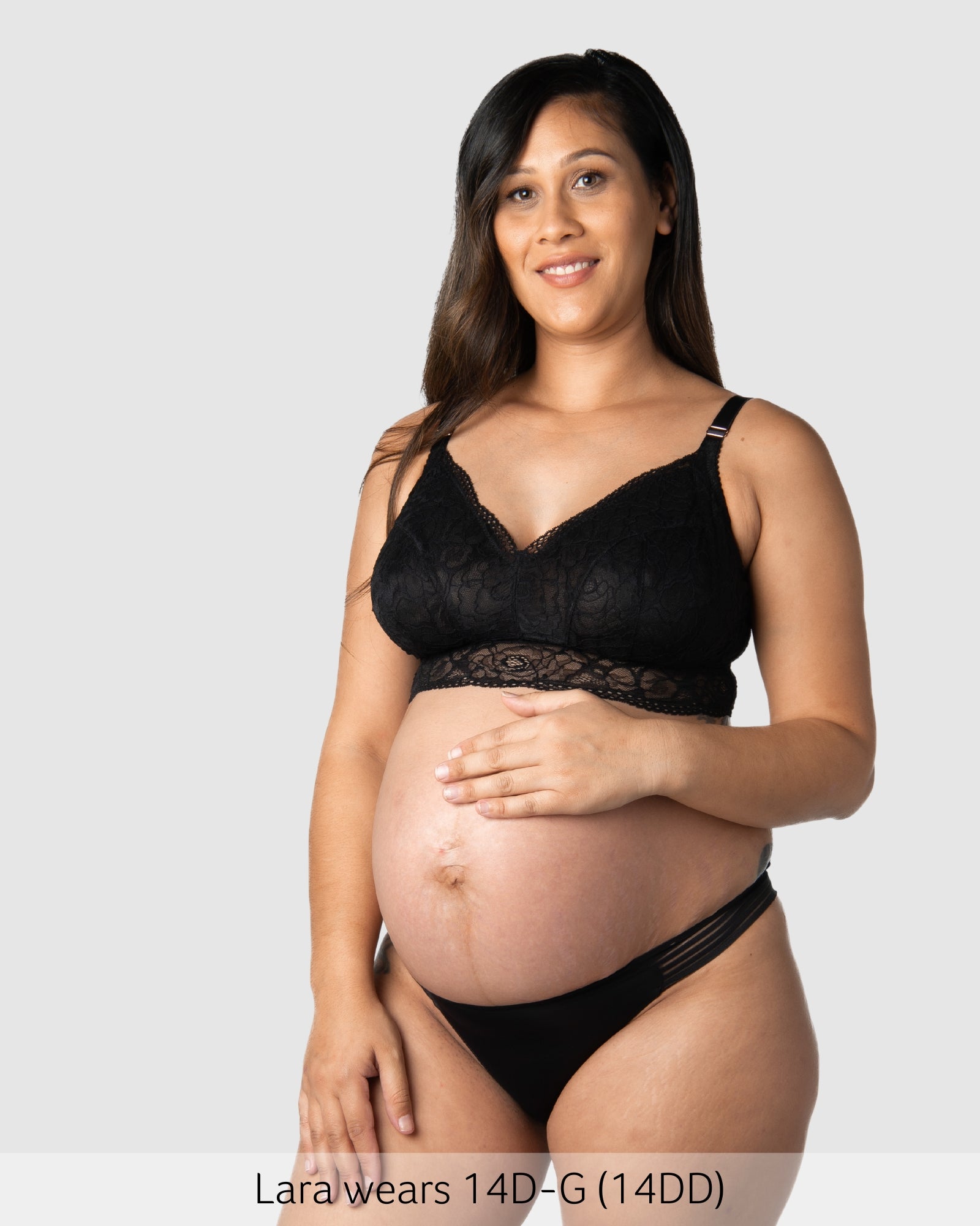 Heroine Wirefree Maternity Bralette in Black