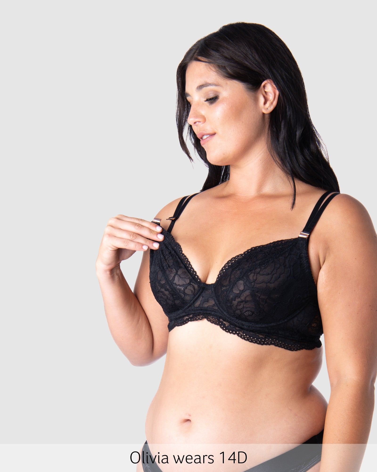 Magnetic Nursing Clip featured on Heroine Plunge Flexi Underwire Nursing Bra in Black