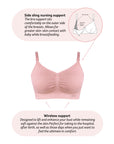 Technical features on My Necessity Wirefree Nursing Bra in Blush