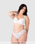 True Luxe Flexi Underwire Nursing Bra in White