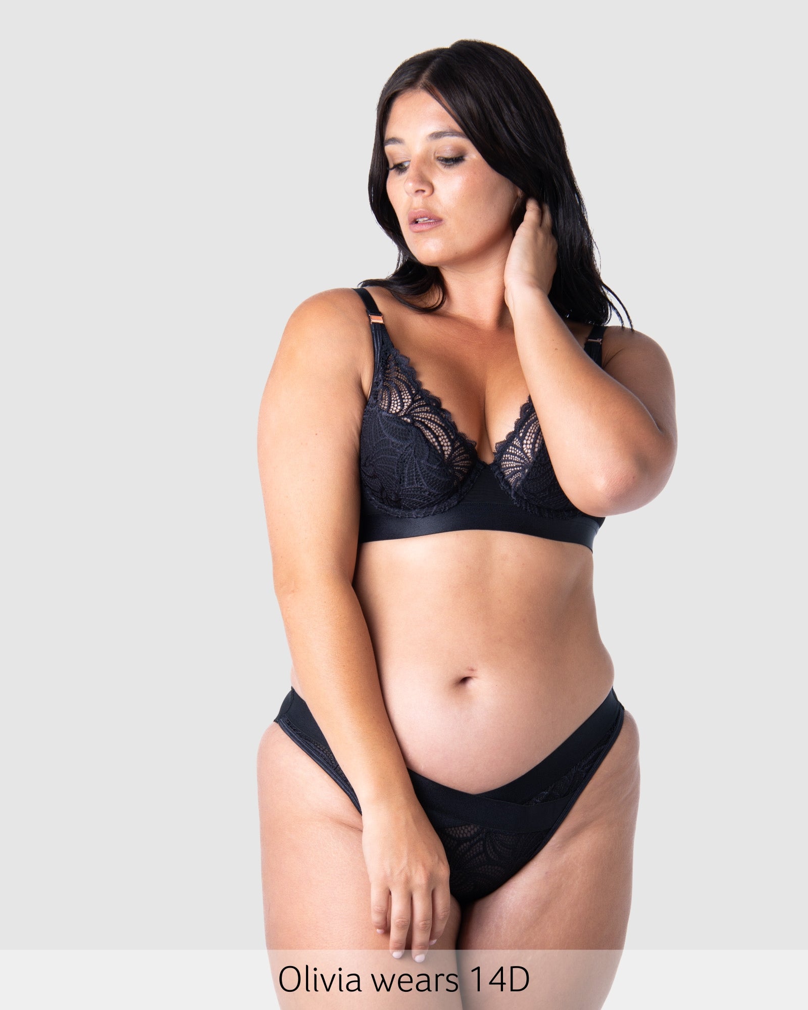 Warrior Plunge Contour with Flexi Underwire in Black 