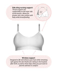 Techncial features on My Necessity Wirefree Nursing Bra in White
