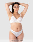 True Luxe Flexi Underwire Nursing Bra in White