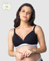 HOTMILK ICON COTTON BLACK T-SHIRT NURSING MATERNITY BRA - WIREFREE