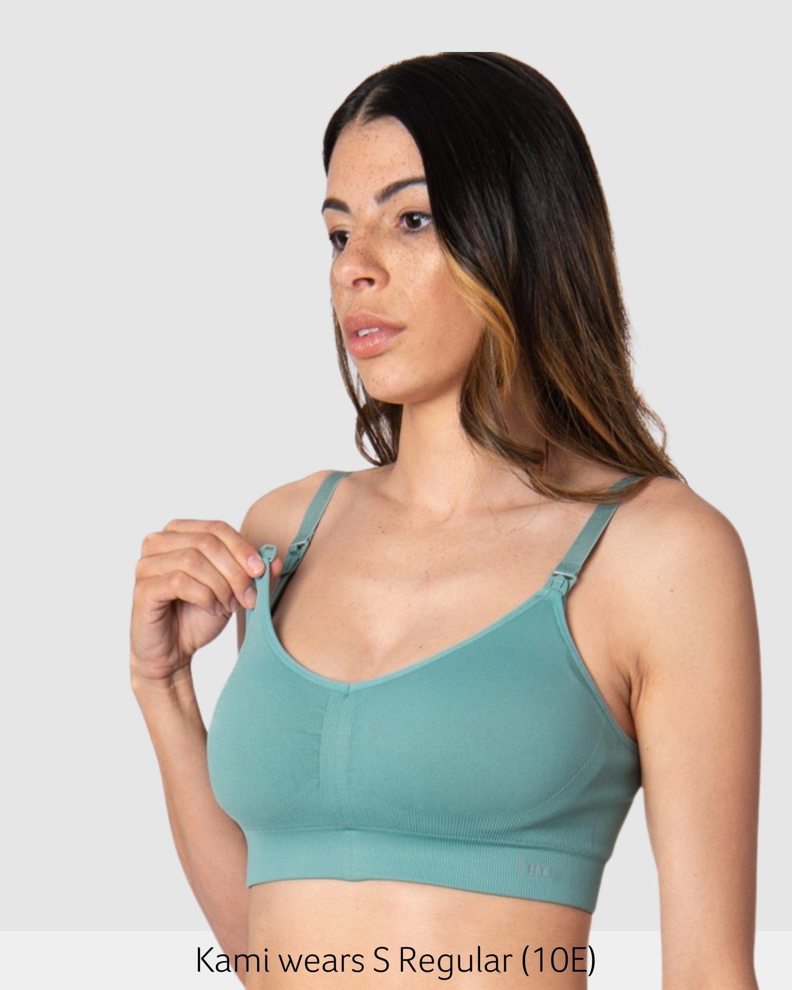 Nursing Clip featured on My Necessity Multifit Sleep Nursing Bra in Jade