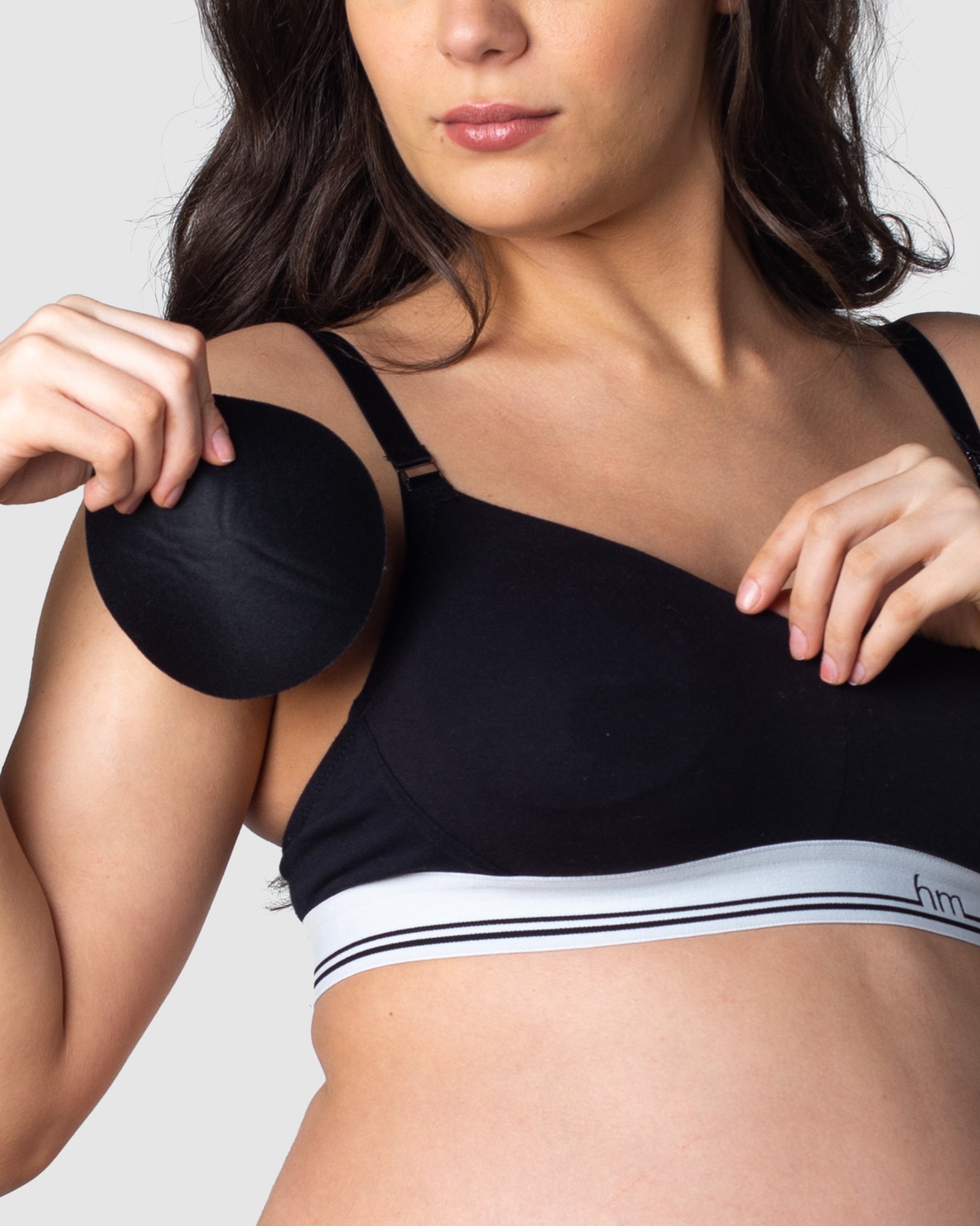 ICON COTTON BLACK MULTIFIT NURSING BRA - WIREFREE